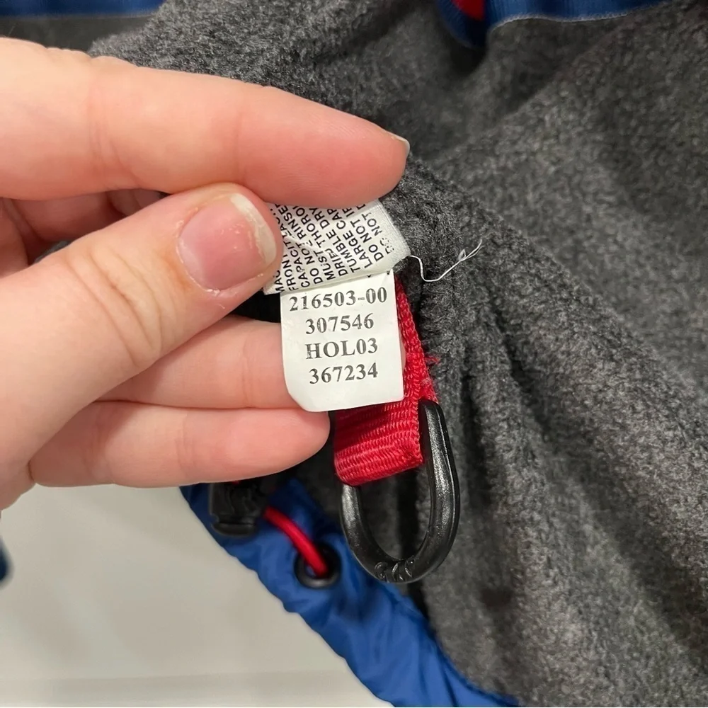 Gap Kids Tri Color Puffer Vest Jacket Blue Red White XL 12